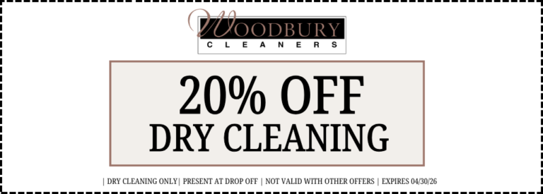 monthly coupon for dry cleaning for the month of April